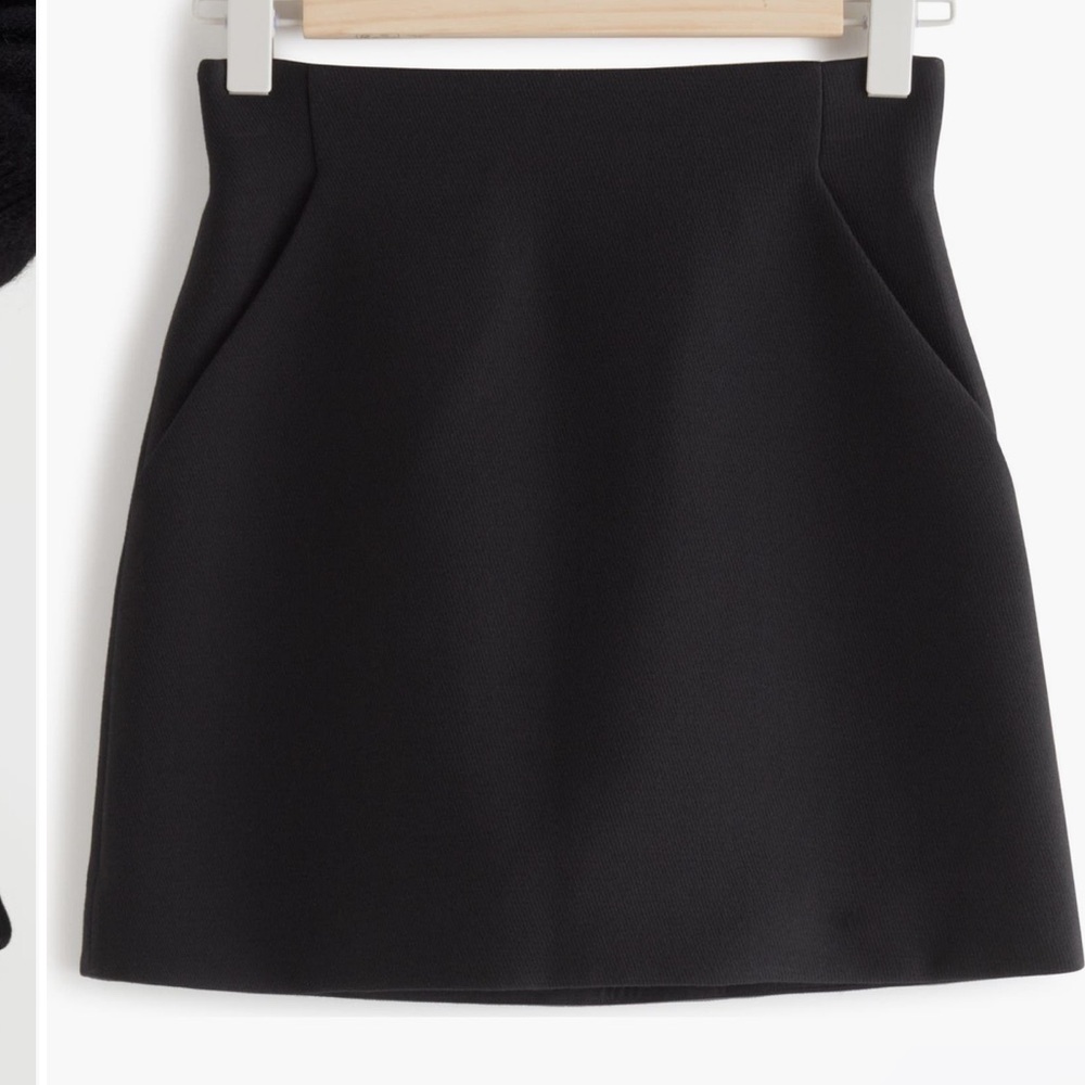 & Other Stories A-Line Miniskirt in Black